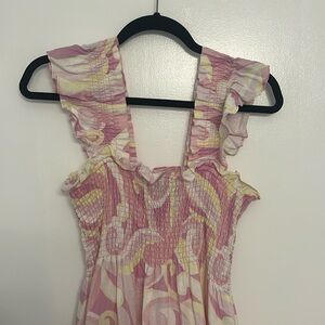 Hill House Ellie Nap Dress - pink swirl